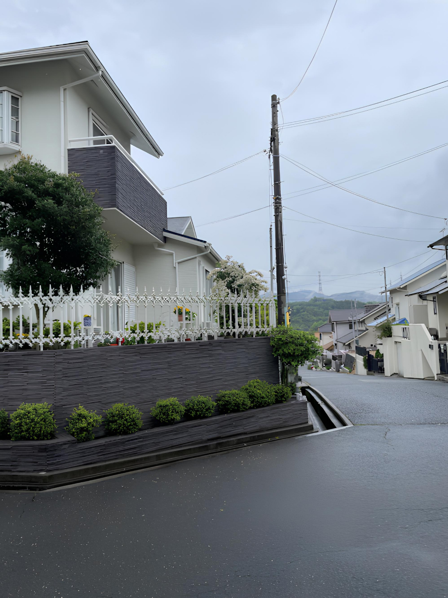 伐採後の庭