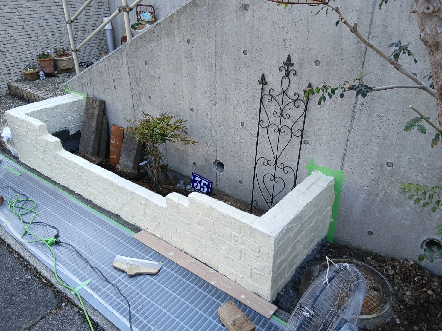 リフォーム中のお庭