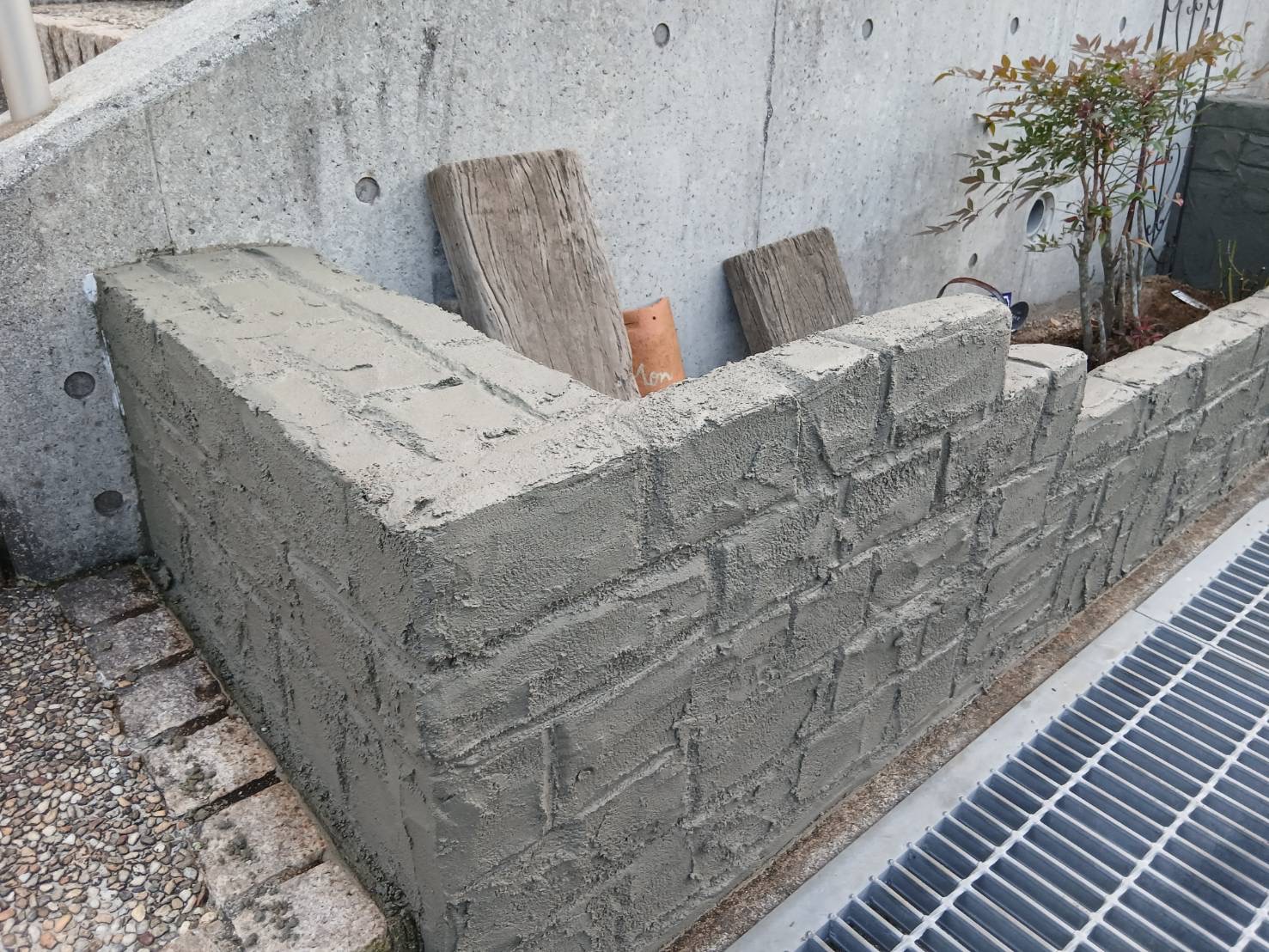 リフォーム中のお庭